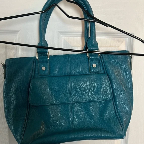 Thirty-One Teal fo leather jewel purse - Picture 2 of 3